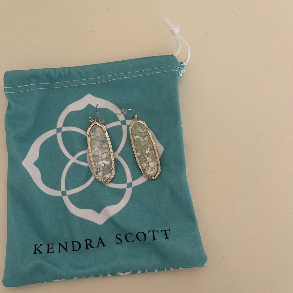 Kendra Scott Gold and Pearl Color Earrings